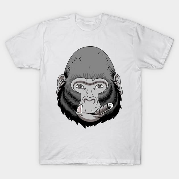 HAPPY GORILLA T-Shirt by pnoid